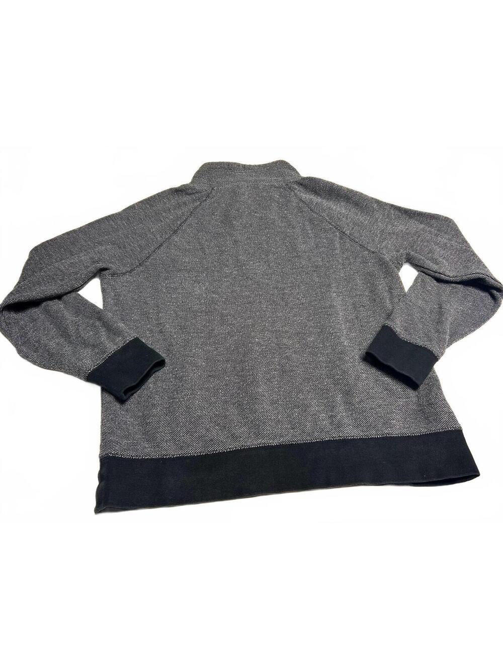 Banana Republic Brushed Birdseye Grey Funnel Neck Sweatshirt Mens Size M